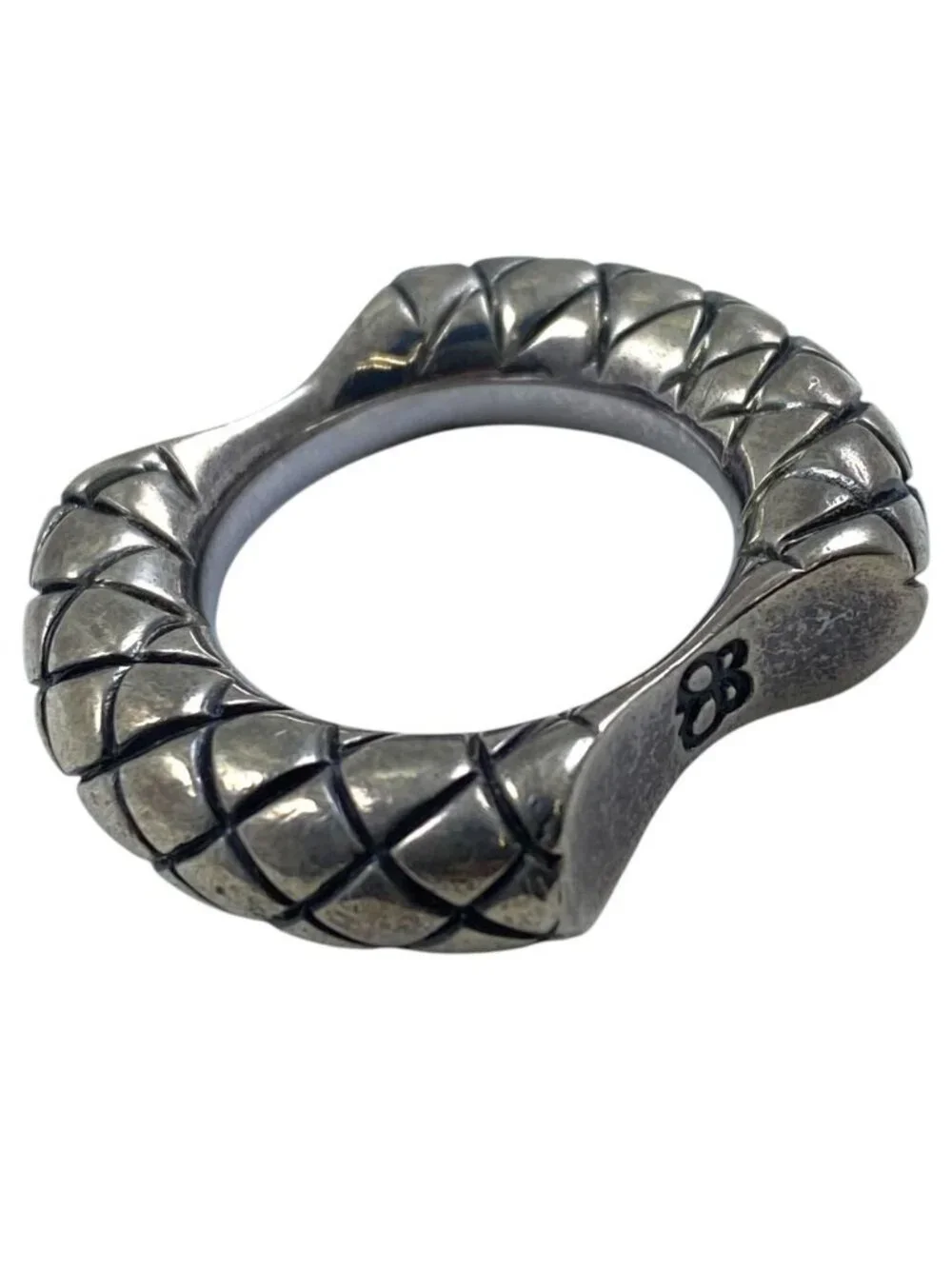 Bottega Veneta Ring Intrecciato Silver Simple